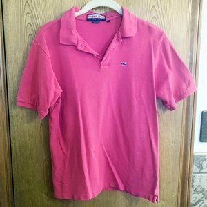 Vineyard Vines medium pink coral polo